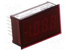 Voltmeter; digital,mounting; -200÷200V; on panel; LED; 3,5 digit Murata Power Solutions