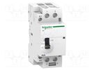 Contactor: 2-pole installation; 63A; 24VAC; NO x2; IP20; -5÷60°C SCHNEIDER ELECTRIC