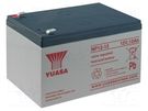 Re-battery: acid-lead; 12V; 12Ah; AGM; maintenance-free; 4.09kg YUASA