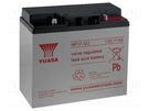 Re-battery: acid-lead; 12V; 17Ah; AGM; maintenance-free; 5.97kg YUASA
