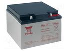 Re-battery: acid-lead; 12V; 24Ah; AGM; maintenance-free; 8.92kg YUASA