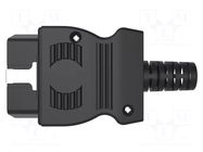 Connector: diagnostic OBD II; black; 10A; Insulation: polyamide SCHÜTZINGER
