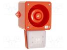 Signaller: lighting-sound; 48VDC; siren,flashing light; LED; IP66 CLIFFORD & SNELL