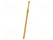 Test needle; Spring compression: 4.3mm; 6.35mm; 3A; CuBe; Ø: 1.2mm INGUN