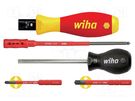 Kit: screwdrivers; torque,insulated; 1kVAC; TorqueVario®-S WIHA