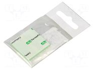 Tape: heat transfer; W: 30mm; L: 30mm; Thk: 2mm; 6W/mK AG TERMOPASTY