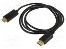 Cable; DisplayPort 1.1a,HDMI 2.0; DisplayPort plug,HDMI plug AKYGA