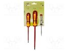 Kit: screwdrivers; insulated; Phillips,slot; Size: PH1,SL 3,SL 4 IRIMO