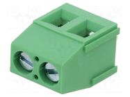 Connector: PCB terminal block; terminal; VI; 16A; 300V; PIN: 2; 1x2 AMPHENOL ANYTEK