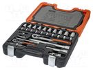 Wrenches set; Mounting: 1/2",1/4"; 41pcs. BAHCO