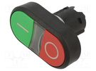 Switch: double; 22mm; Stabl.pos: 1; green-red; yes; IP66,IP67,IP69K SIEMENS