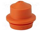 Grommet; elastomer thermoplastic TPE; orange; 6÷13mm; IP65,IP66 HENSEL