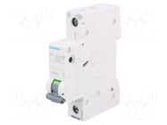 Circuit breaker; 230VAC; Inom: 8A; Poles: 1; for DIN rail mounting SIEMENS