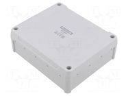 Enclosure: junction box; X: 119mm; Y: 139mm; Z: 49mm; IP54; grey HENSEL
