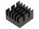 Heatsink: extruded; grilled; BGA; black; L: 15mm; W: 15mm; H: 9.5mm Advanced Thermal Solutions