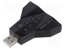 PC extension card: sound; Bluetooth 5.0,stereo 7.1,USB 2.0 SAVIO