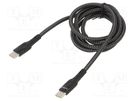 Cable; Power Delivery (PD),USB 2.0; USB C plug,both sides; 1m SAVIO