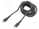 Cable; Power Delivery (PD),USB 2.0; USB C plug,both sides; 2m SAVIO
