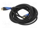 Cable; HDMI 1.4; HDMI plug,both sides; Len: 5m; black; 30AWG SAVIO