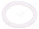 O-ring gasket; silicone; Thk: 4mm; Øint: 25mm; white; -60÷160°C ORING USZCZELNIENIA TECHNICZNE