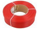 Filament: PLA; 1.75mm; red; 185÷225°C; 1kg; Table temp: 40÷60°C ROSA 3D