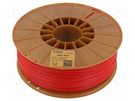 Filament: ABS+; 1.75mm; red; 230÷270°C; 1kg; Table temp: 80÷110°C ROSA 3D