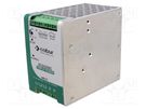 Power supply: switched-mode; for DIN rail; 24VDC; 20A; IP20; OUT: 1 CABUR