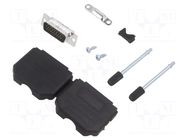 Connector: D-Sub HD; PIN: 26; male; straight; soldering; for cable AMPHENOL COMMUNICATIONS SOLUTIONS