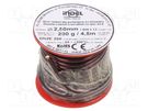 Coil wire; double coated enamelled; 2.5mm; 0.2kg; -65÷200°C INDEL