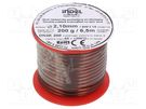 Coil wire; double coated enamelled; 2.1mm; 0.2kg; -65÷200°C INDEL