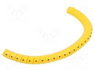 Markers; Marking: ; 2.5÷5mm; PVC; yellow; -30÷60°C; leaded; PA-1 PARTEX