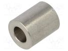 Spacer sleeve; 12mm; cylindrical; stainless steel; Out.diam: 10mm DREMEC