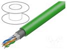 Wire; SF/UTP; 4x2x22AWG; industrial Ethernet; 6a; solid; Cu; PVC SIEMENS