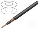 Wire: coaxial; RG58; 1x0.5mm2; stranded; Cu; Core section: 0.5mm2 STÄUBLI