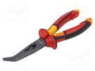 Pliers; curved,universal,elongated; 250mm Milwaukee