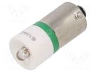 LED lamp; green; BA9S,T10; 6VDC; -20÷60°C; Mat: plastic CML INNOVATIVE TECHNOLOGIES