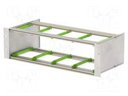 Enclosure: mounting rack; Standard: 19"; 3U; Z: 132.5mm; X: 482.6mm BOPLA