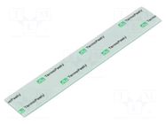 Tape: heat transfer; W: 20mm; L: 130mm; Thk: 1mm; 1.5W/mK AG TERMOPASTY