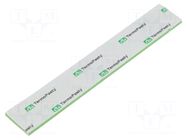 Tape: heat transfer; W: 20mm; L: 130mm; Thk: 2mm; 1.5W/mK AG TERMOPASTY
