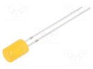 LED; 5mm; orange; 330÷500mcd; 140°; Front: flat; 15V; No.of term: 2 OPTOSUPPLY