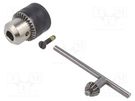 Drill holder; for drills; Mounting: 1/2"x20; Kit: key x1; 1.5÷13mm Milwaukee