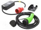 Charger: eMobility; 2x0.5mm2,3x6mm2; 7kW; IP65; 5m; 32A; -30÷50°C QOLTEC