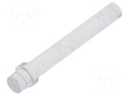Fiber for LED; Ø3mm; L: 21.1mm; round; Front: flat; straight; PLP1 BIVAR