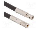 Cable; 75Ω; 1.0-2.3 HD male,BNC male; straight; 1.829m AMPHENOL RF