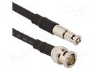 Cable; 75Ω; BNC HD męski male,BNC male; straight; 3m AMPHENOL RF