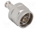 Adapter; HD-BNC male,N male; Insulation: PTFE; 75Ω; -65÷165°C AMPHENOL RF