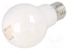 LED lamp; milky; E27; 230VAC; 8W; 360°; 4000K GTV Poland