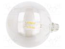 LED lamp; grey; E27; 230VAC; 8W; 360°; 2700K GTV Poland
