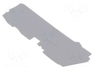 End plate; grey; 2116 WAGO