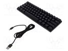 Keyboard; black; USB C; wired,US layout; 1.8m SAVIO